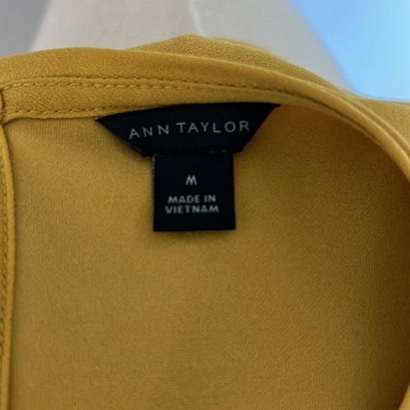 Ann Taylor Short Sleeved Shirt Rolled at Arms
With silver buttons Gold medium - Picture 4 of 4